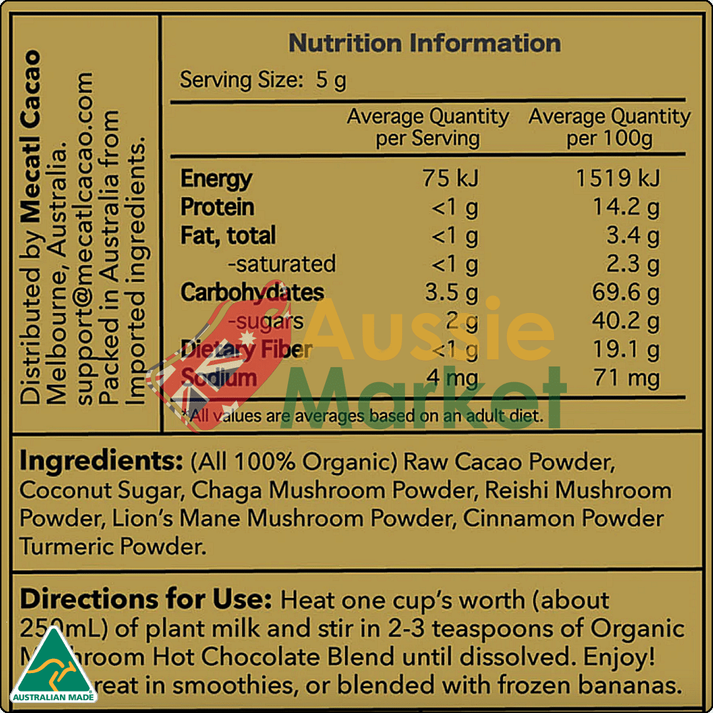 Organic Mushroom Hot Chocolate Blend 5